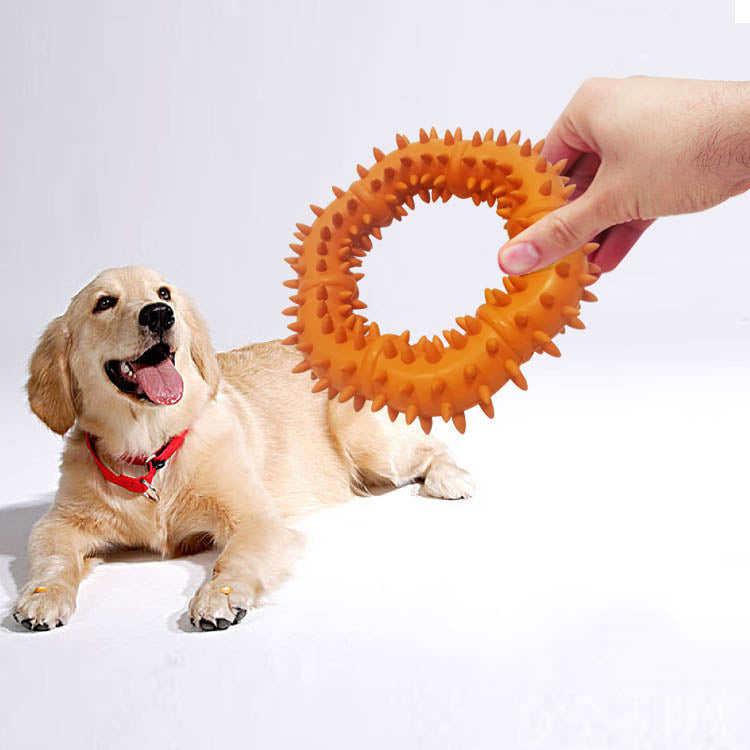 Simple Pet Toy Rubber Ring Molar Ring