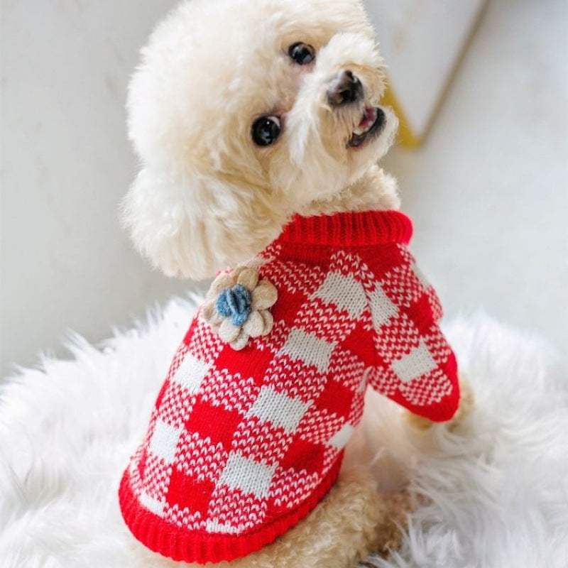 Dog Sweater Pet Clothes Teddy Clothes