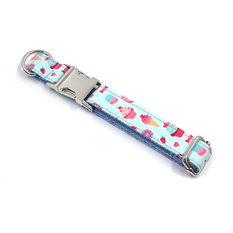 Macaron Pet Dog Collar Ice Cream Pet Dog Chain