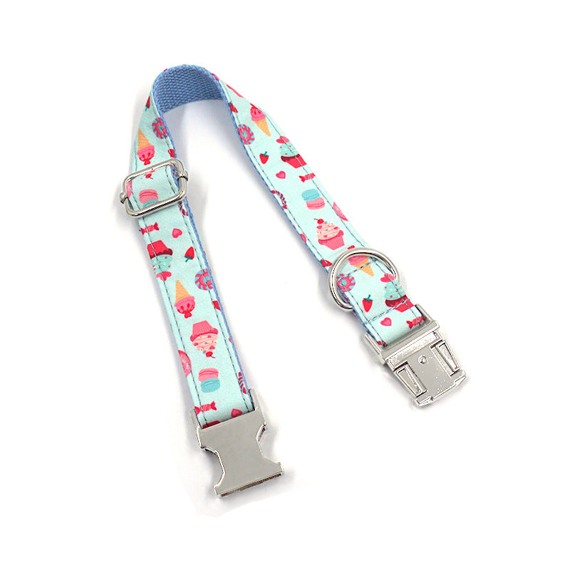 Macaron Pet Dog Collar Ice Cream Pet Dog Chain