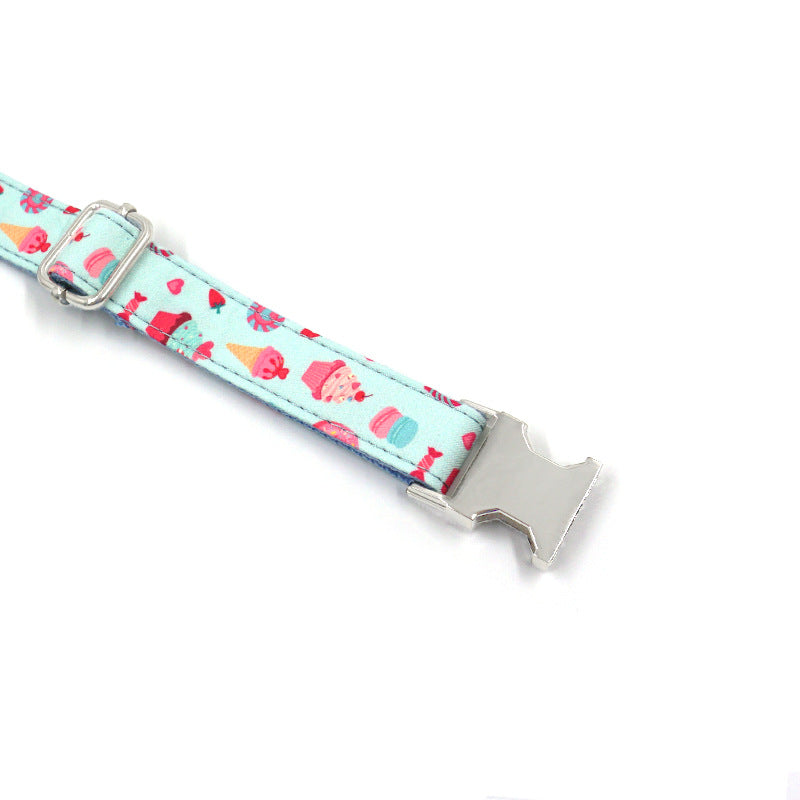 Macaron Pet Dog Collar Ice Cream Pet Dog Chain