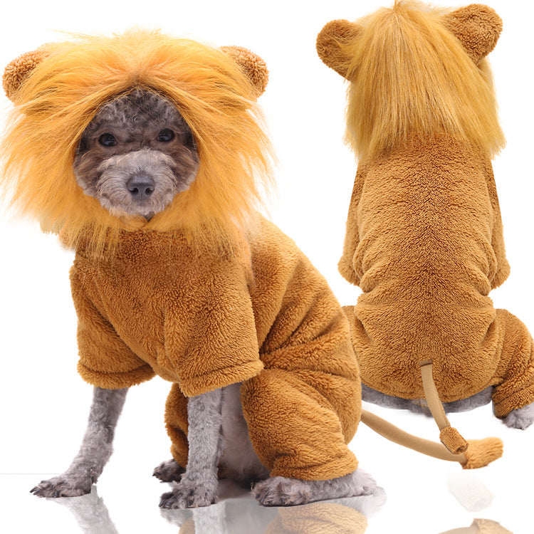 New Year Dog Cat Clothes Accessories Pet Supplies Fall winter Four Legged Cotton-padded Clothes