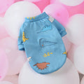 Cartoon Print Spring And Autumn Pet Clothes For Small Dogs