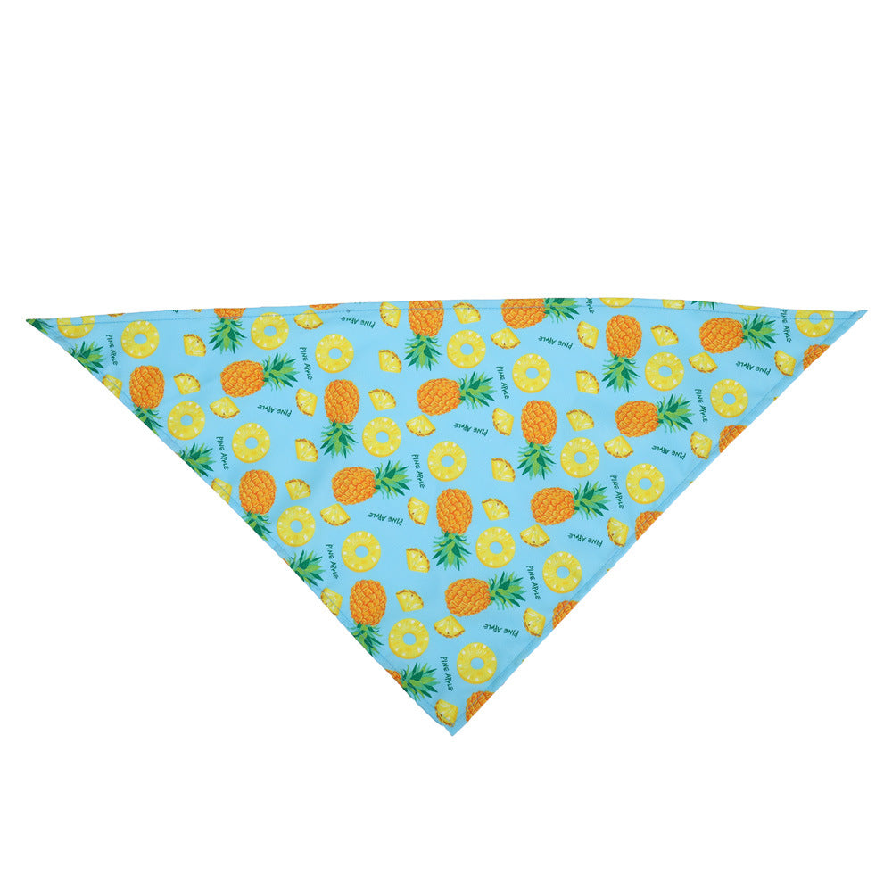 Summer donut pet triangle scarf