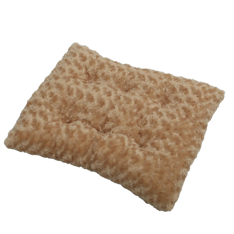 Rose Plush Pet Mat Plush Cat And Dog Mat