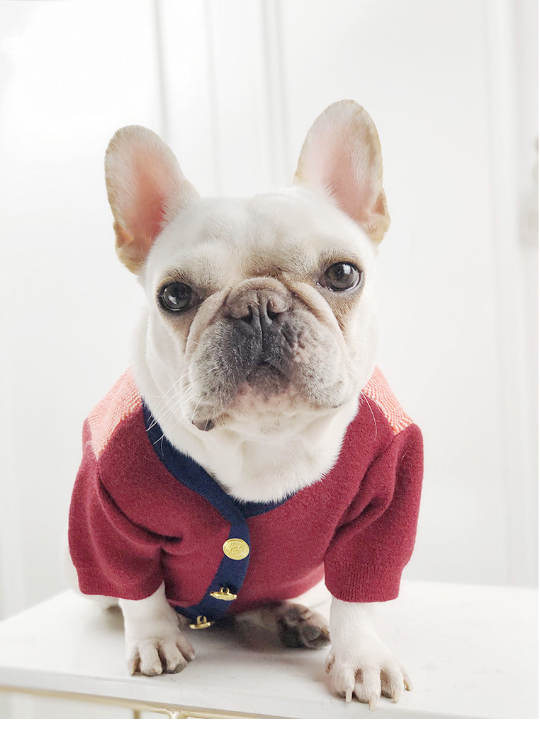 British Pet Sweater Dog Sweater Cat Clothes Pet Clothing