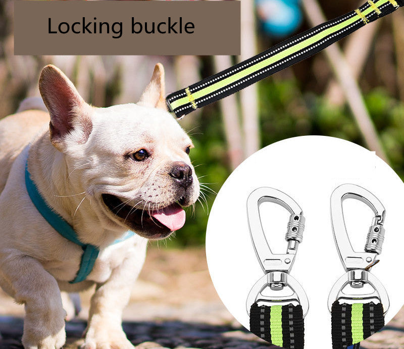 Pet Dog High Elastic Traction Rope Strong Fastener Big Dog Special Traction Rope Spot Wholesale