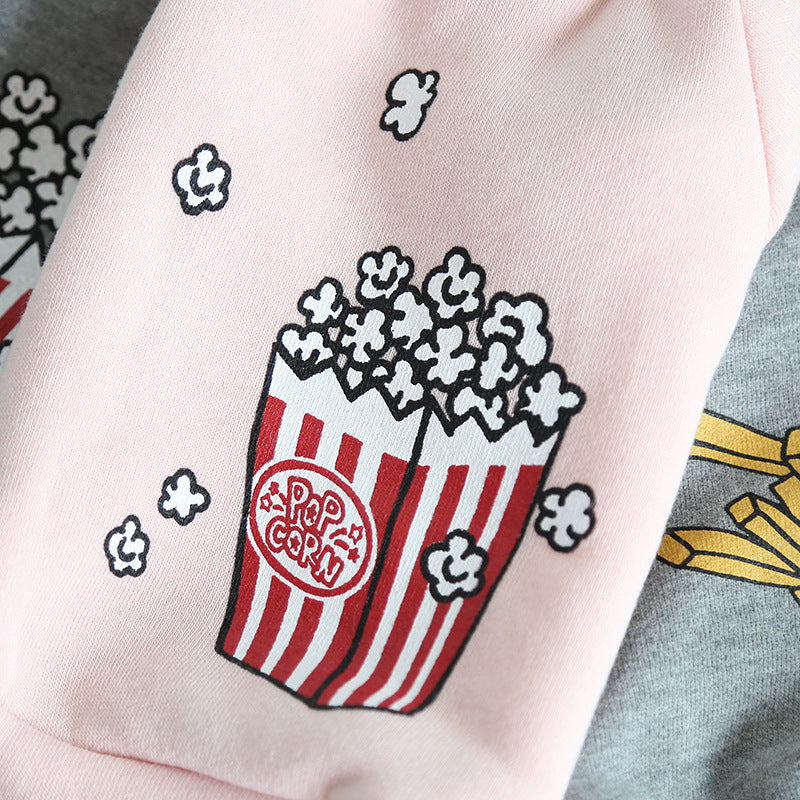 Popcorn chips Pet Dog Cat Clothes Winter Warm Dog Hoodies Jacket Coats Clothes For Dogs Cat Pet Clothing Small Large
