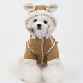 Cute Dog Clothes Cat Clothes Teddy Clothes Deerskin Velvet Lapel Jacket
