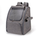 Pet Backpack Carrier For Cats Small Dogs Foldable With Secure Inner Leash Self Locking Zipper For Security