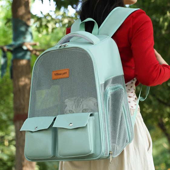 Breathable Large Capacity Backpack Pet Bag Foldable