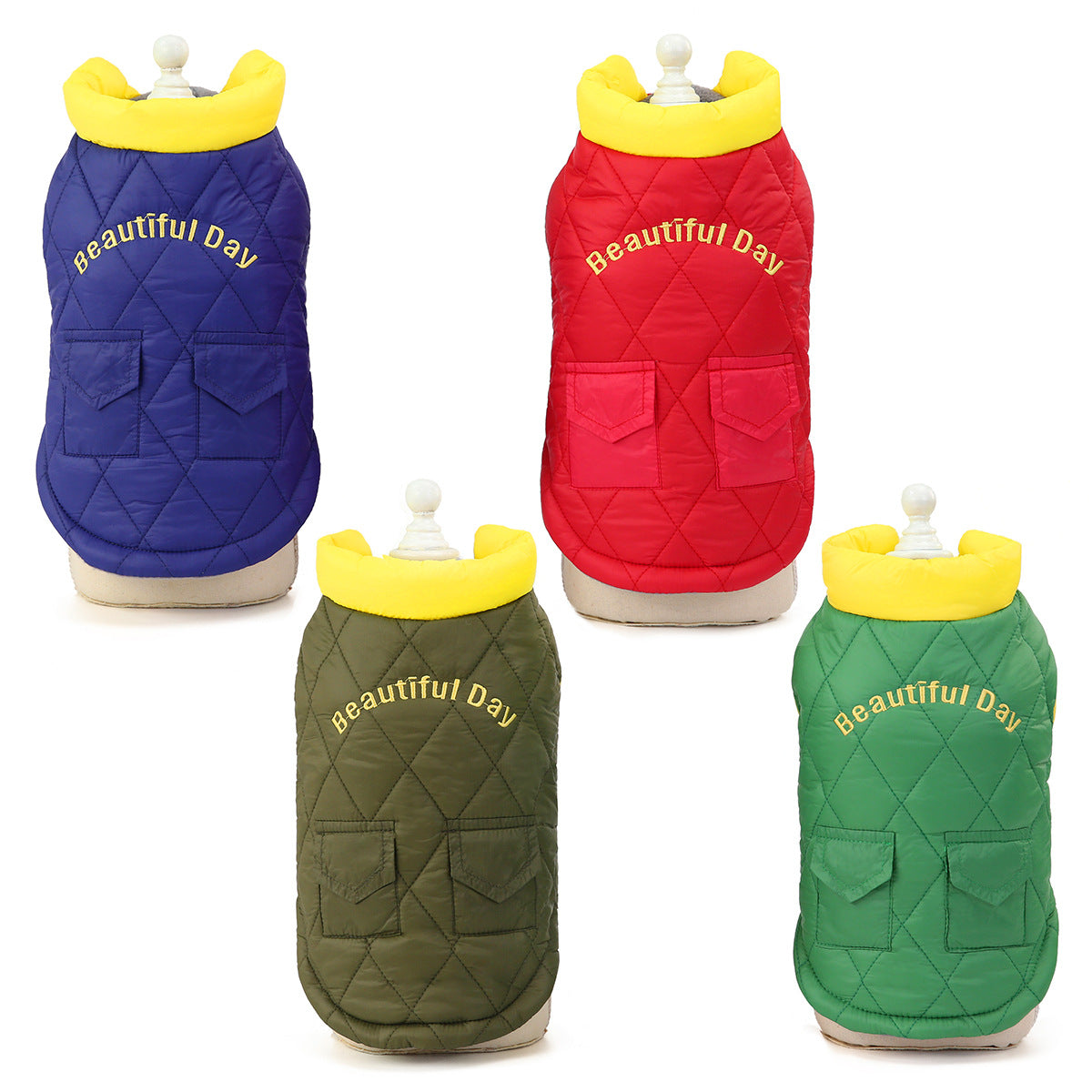 Pet double bag cotton vest