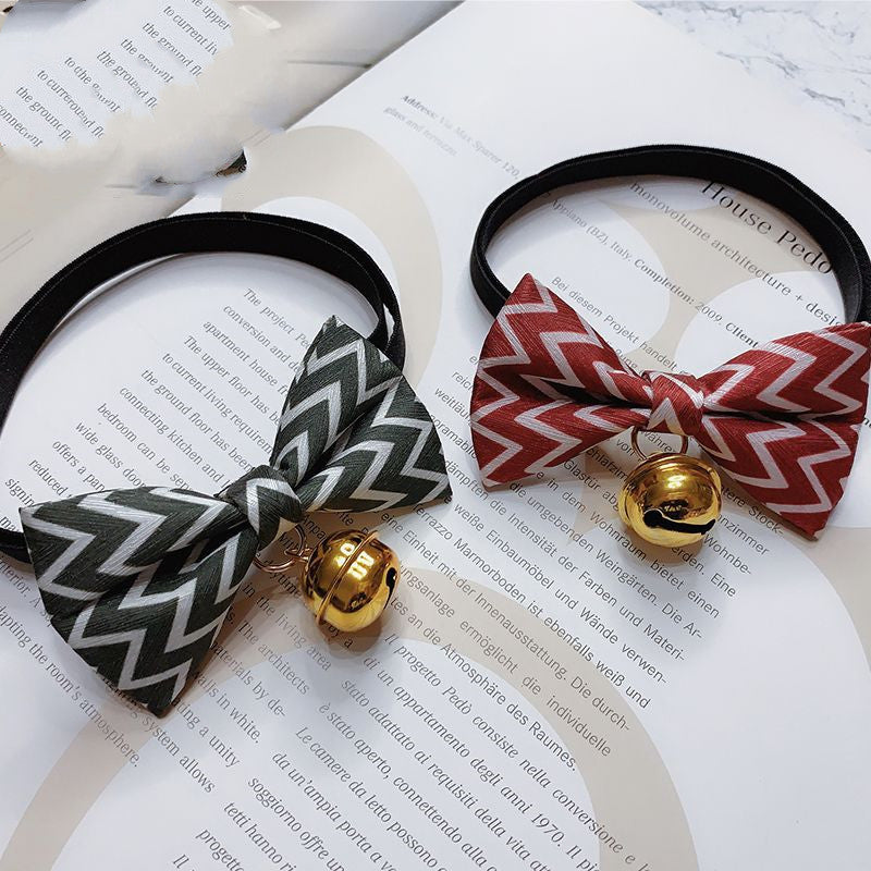 Pet bow tie bell