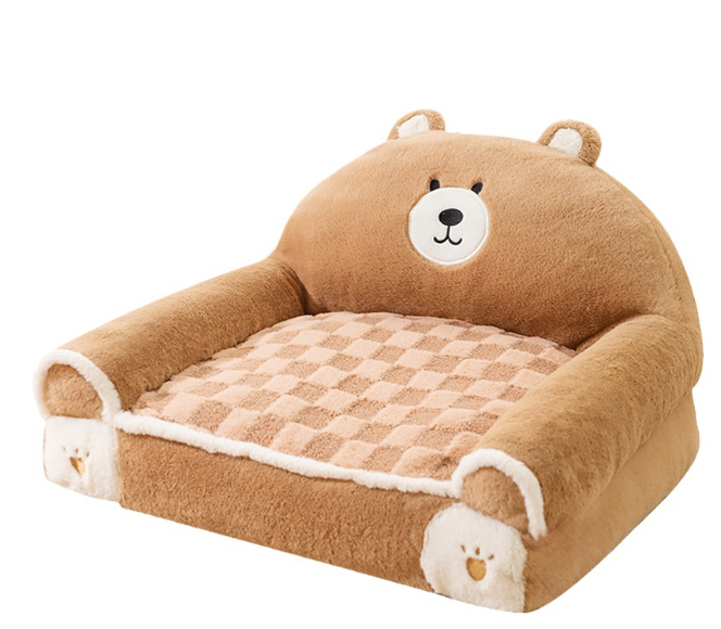 Small And Medium-sized Dogs Teddy Bichon Winter Warm Dehaired Angora Dog Bed Cat Sofa