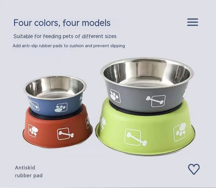 Stainless Steel Rice Bowl Dog Basin