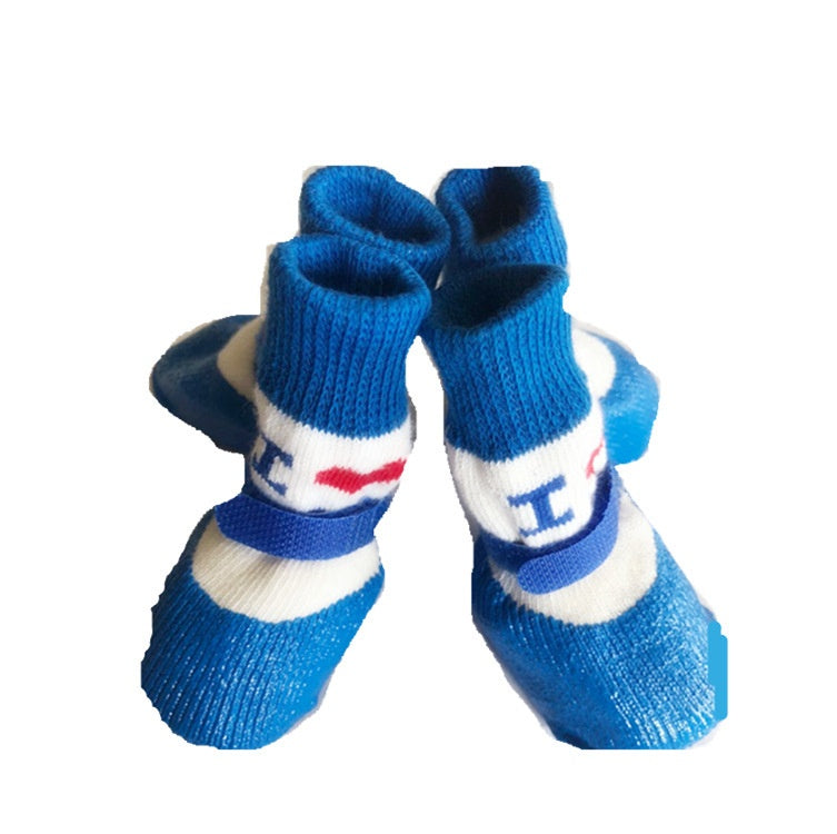 Pet Waterproof Soft Rubber Sole Socks Shoes Dog