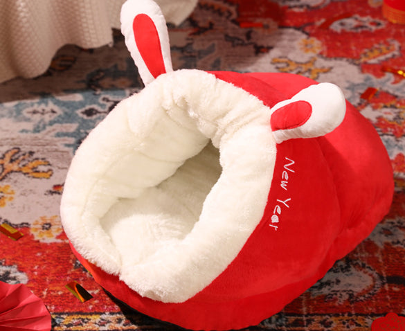 Warm Velvet Padded Thickened Small Dog Nest