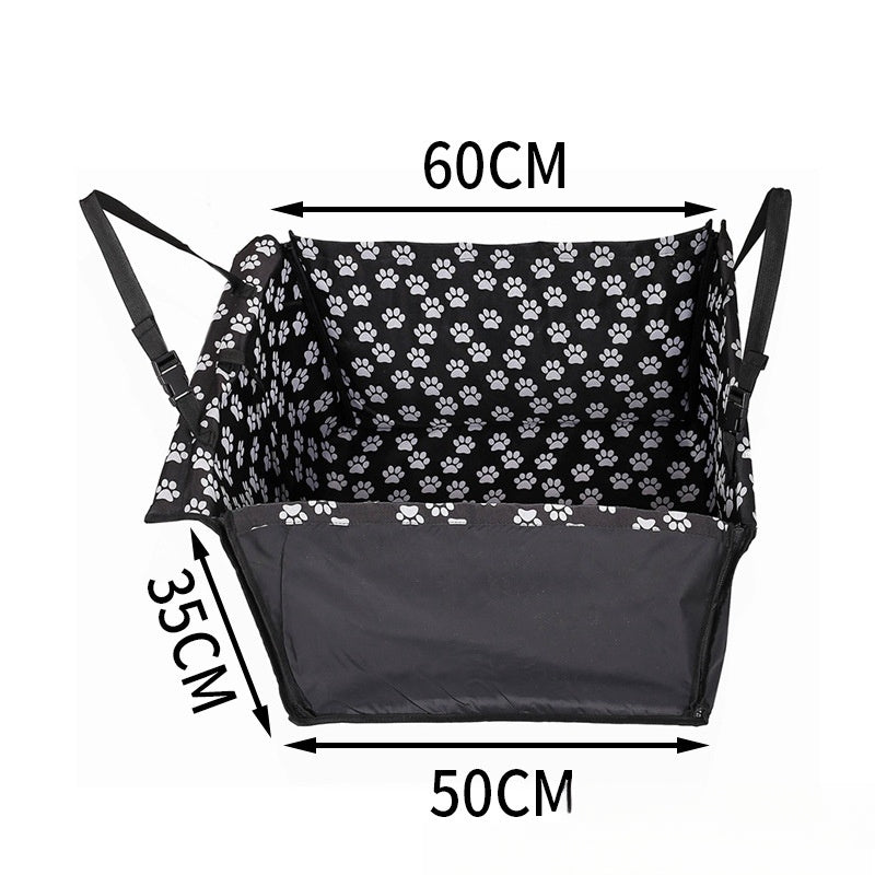 Rear Printed Double Layer Waterproof Pet Car Mat Pet Cat Dog Protection Pet Hanging Basket