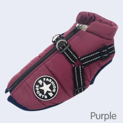 Warm Pet Vest In Autumn And Winter Reflective And Thickened