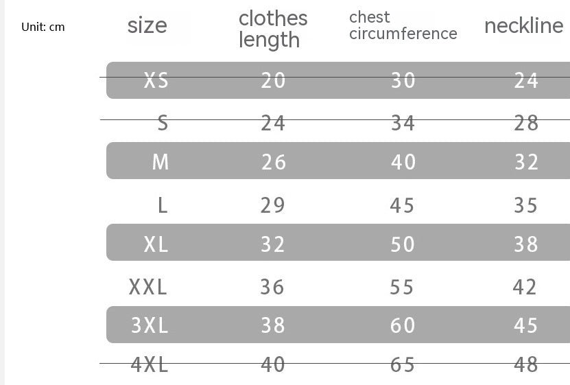 Fashion Colorful Striped Dog Clothes