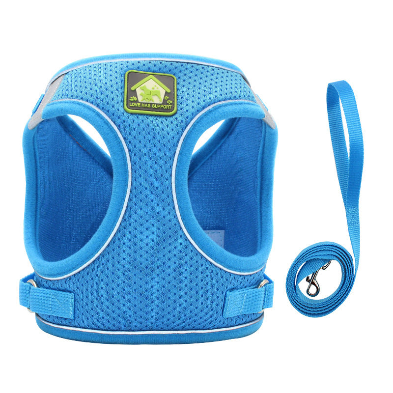 Cat Harness And Leash, Escape Proof Adjustable Vest Harness For Cats, Breathable Reflective Strip Soft Walking Vest For Small Medium Large Cats