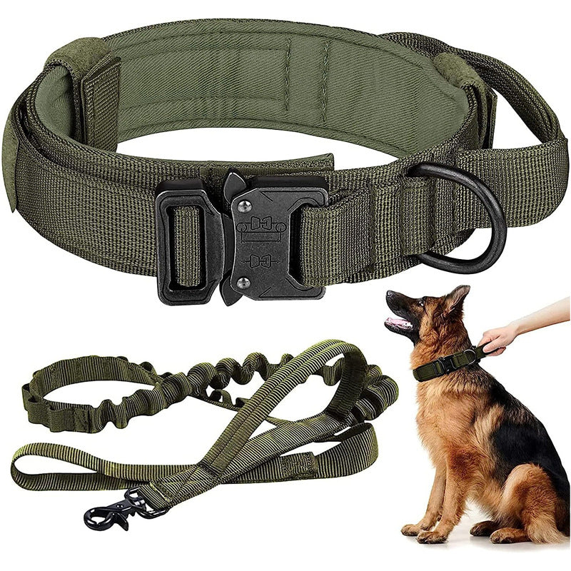 Large Tactical Dog Collar Set