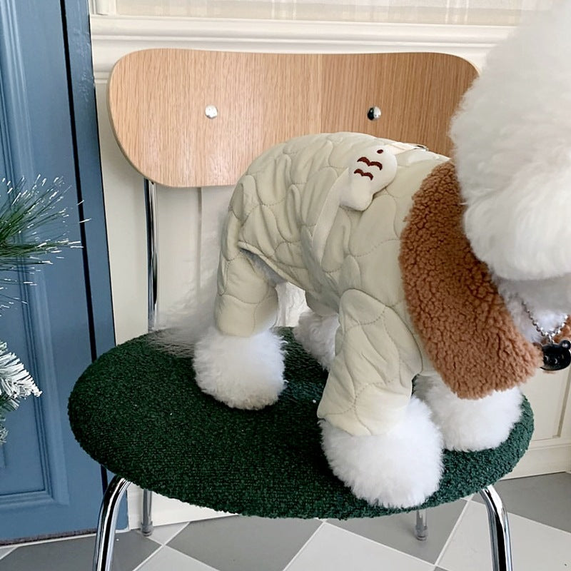 Dog Four-legged Cotton-padded Clothes Autumn And Winter Clothing