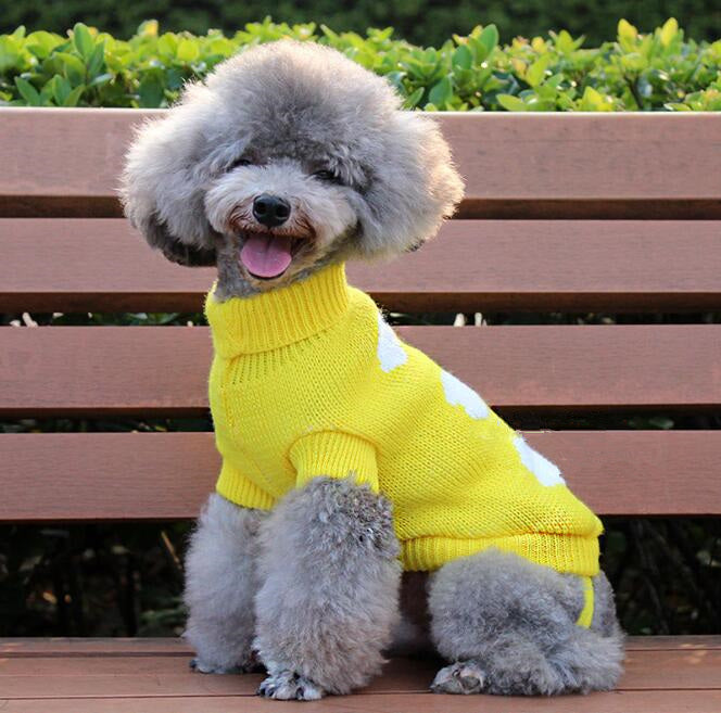 Manufacturers Selling Dog Clothes Pet Dogsweater Sweater Knitted Winter Clothes Teddy Bichon Puppy