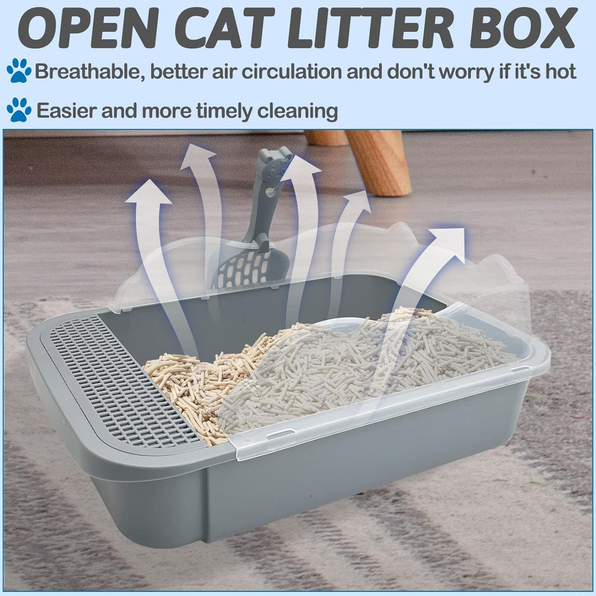 Sifting Cat Litter Box For Kittens Open Litter Box With High Sides Detachable Small Pet Toilet Travel Litter Pan For Kitty And Thiny Cats