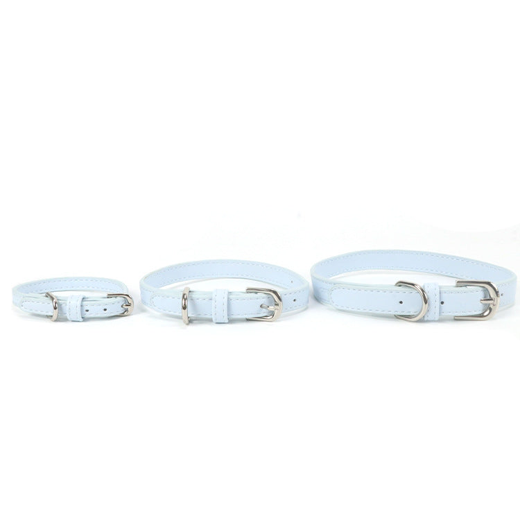 Leather Pet Collar For Small To Medium-sized Dogs With A Pull Rope