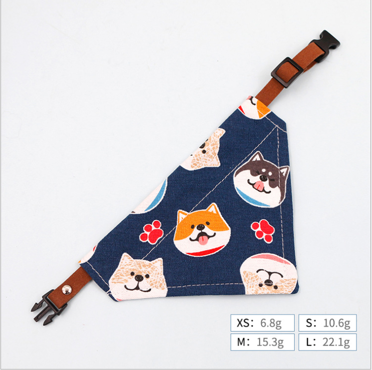 Pet Triangle Dog Scarf Cat Collar Christmas Small Dog Saliva Towel Japanese Collar Cute Sweet