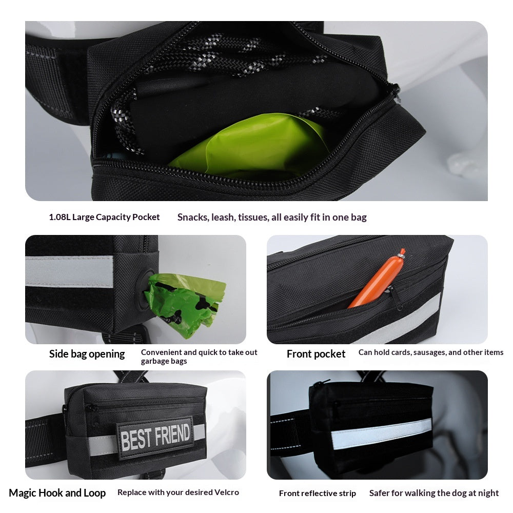 Dog Outdoor Backpack Multifunctional Velcro Dog Bag