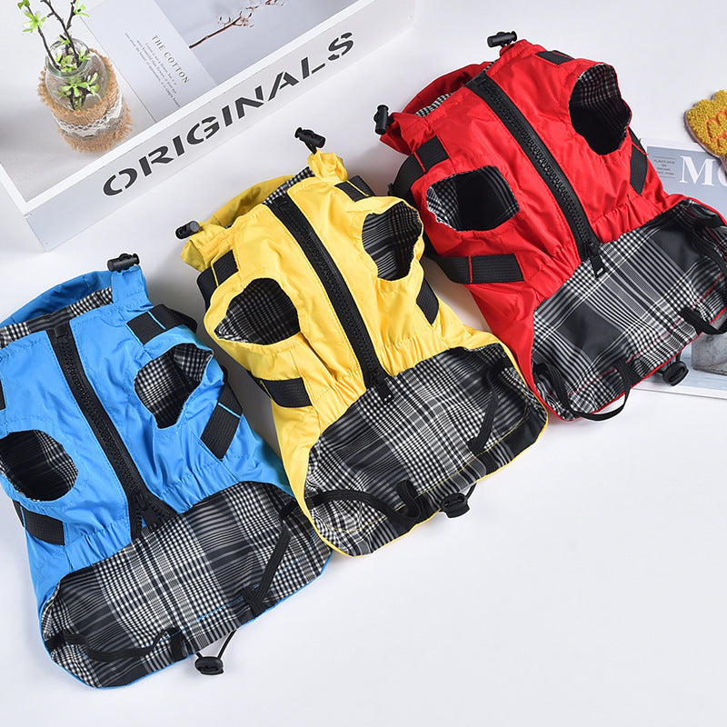 Waterproof Windbreaker Small Dog Chest And Back
