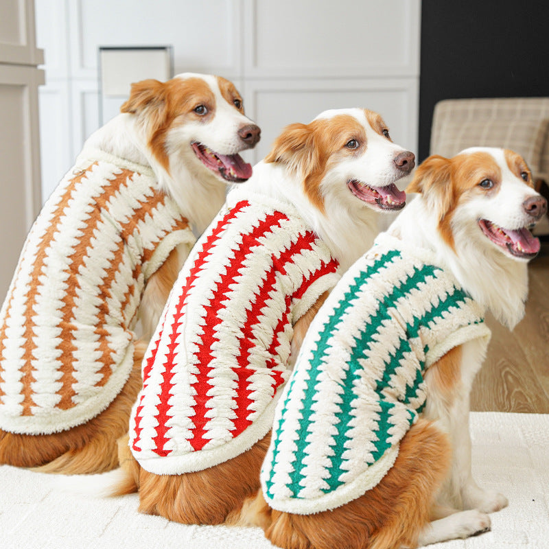 Fashion Golden Retriever Pet Fleece Clothing