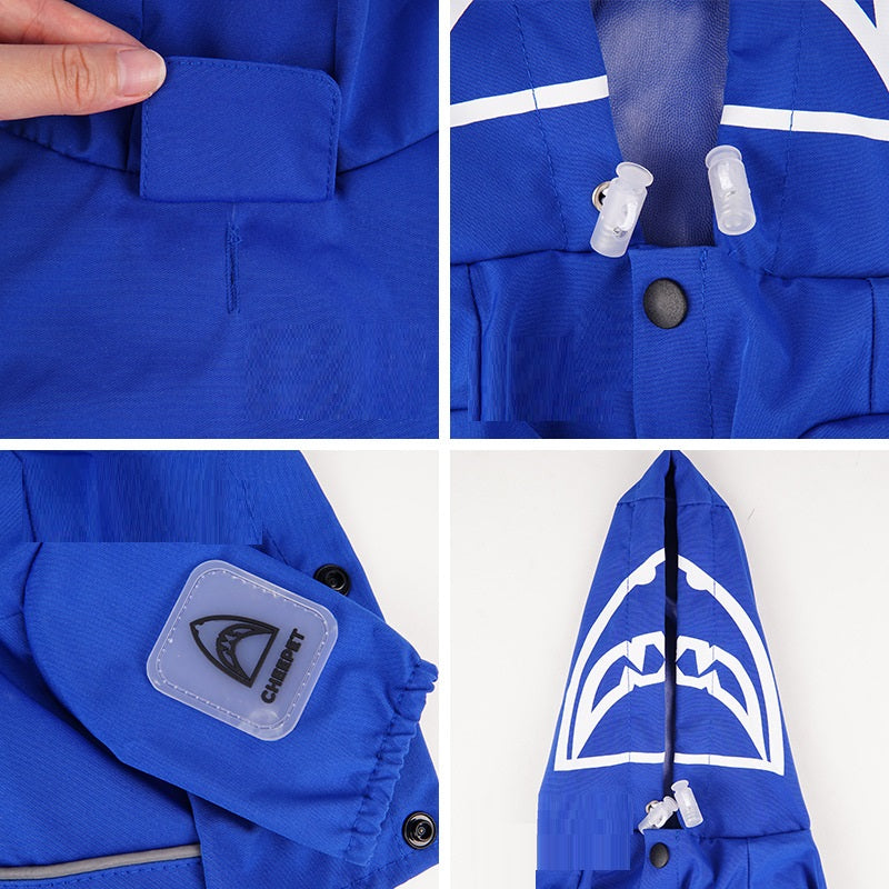 Small And Medium-sized Dog Four Foot Full Pack Pet Raincoat