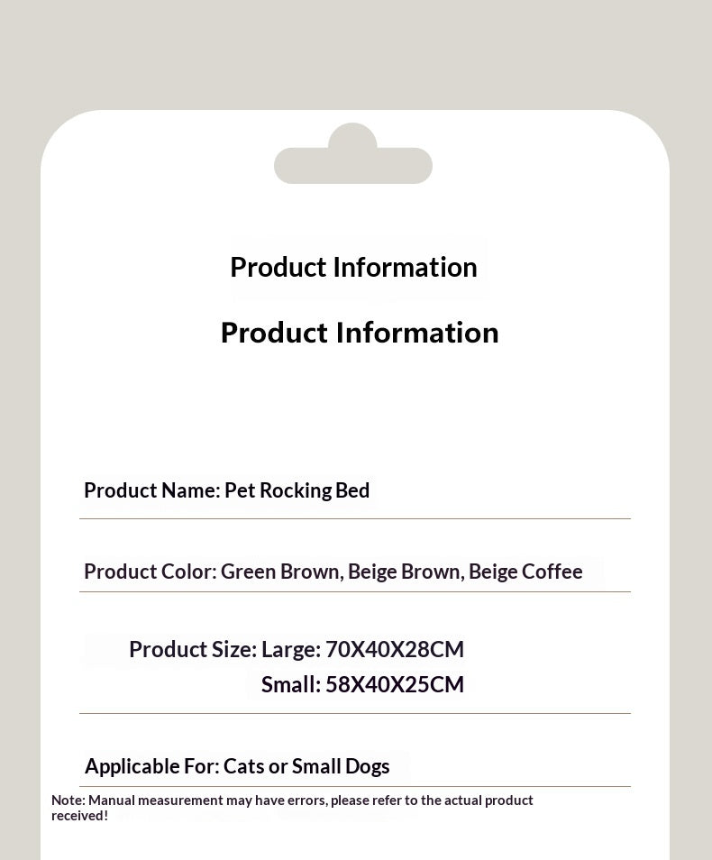Cat & Dog Rocking Chair Scratcher, Wear-Resistant & Durable