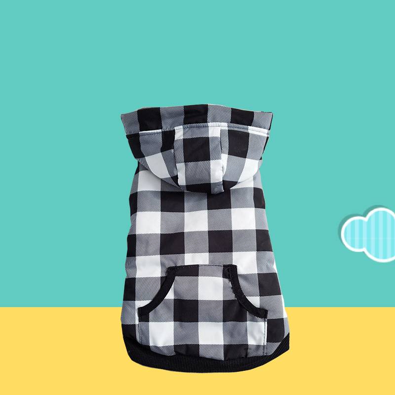 Pet plaid warm clothes for autumn and winter
