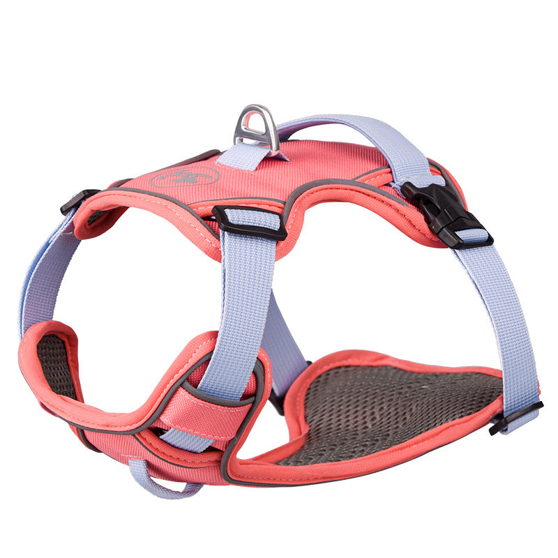Large Anti Slip Pet Chest Harness In Traction Rope