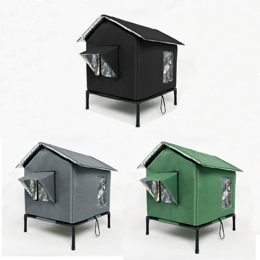 Outdoor Elevated Waterproof Foldable Cat Pet House