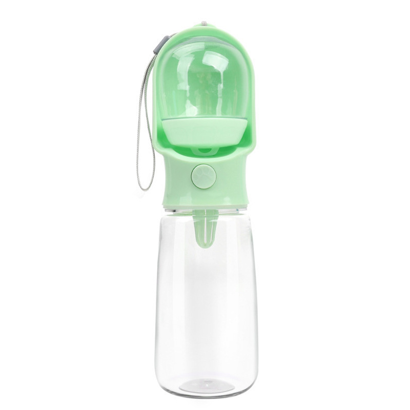 Leak Proof Portable Dog Water Bottle With Bowl Travel Pet Water Dispenser For Walking & Hiking Food Grade Plastic Choose From 3 Colors
