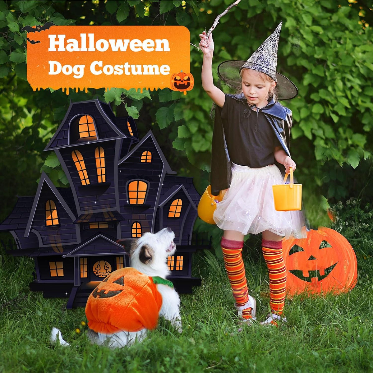 Funny Pumpkin Dog Halloween Costume Pet Dog Cat Thick Plush Pumpkin Decoration Shirt Clothes For Small Medium Dogs Cats Puppy Cute Halloween Party