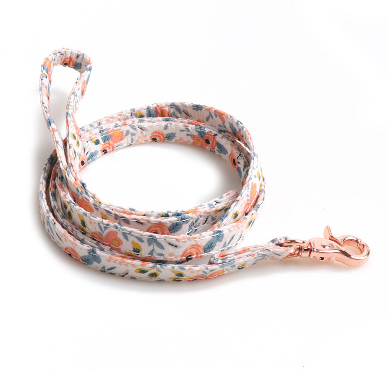 Pet Collar Full Metal Rose Gold Buckle Bow Collar