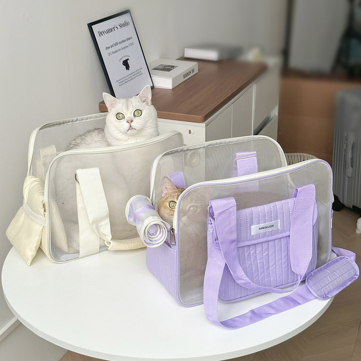 Cute Fashionable And Simple Breathable Pet Carrier For Cats And Dogs