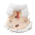 Winter Fleece Teddy Dress Cute 3D Ears - Pet Cotton Coat Puppy Winter Warmth Hooded Clothes Pet Supplies