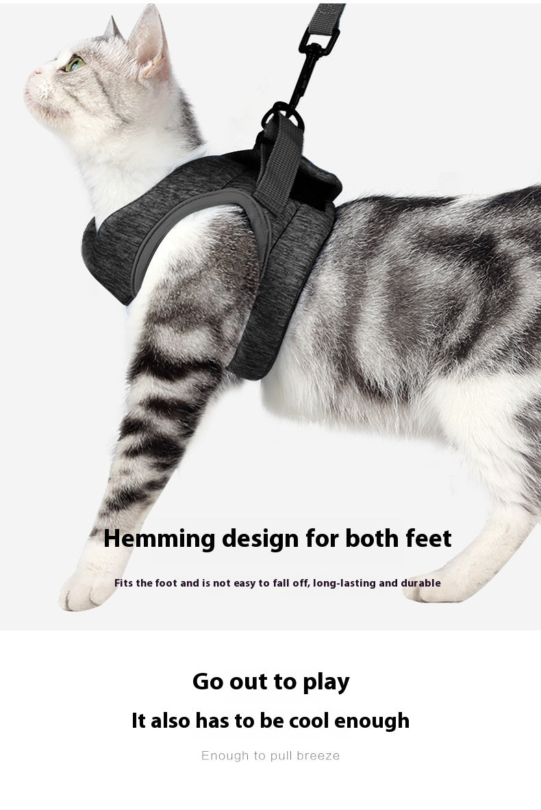 Anti-off Vest Sponge Cat Traction Rope