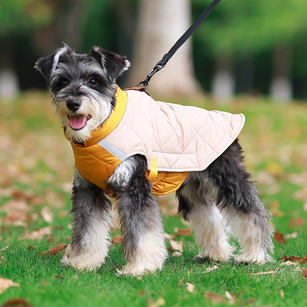 Pet Clothes Reflective Warm Cotton Padded Coat