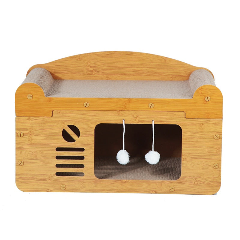 Corrugated Paper Cat House Luxury Double Layer