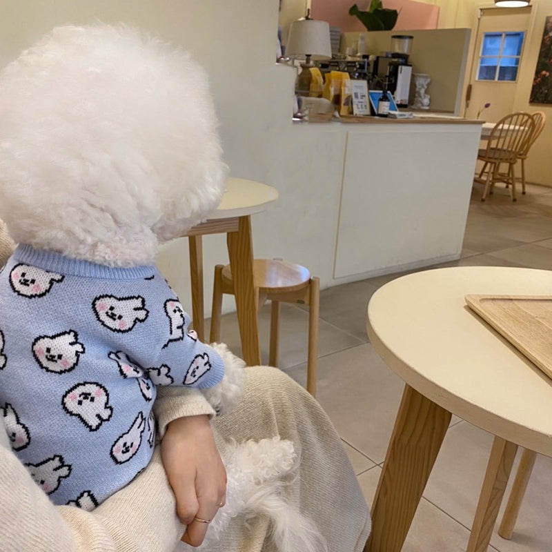 Winter Dog Sweater For Small Dogs Cute Animal Dog Knitted Pullovers Soft Warm Puppy Clothes Fashion Cat Sweater Pet Dog Supplies