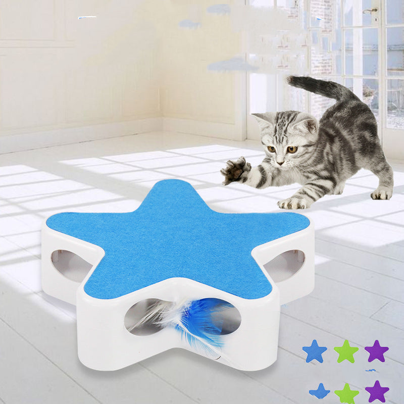 Pet Supplies Five-pointed Star Funny Cat Box