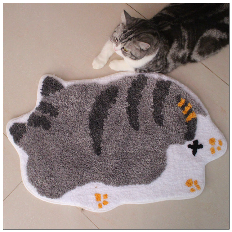 Back View Cartoon Floor Mat Non-slip Foot Mat Pet Carpet